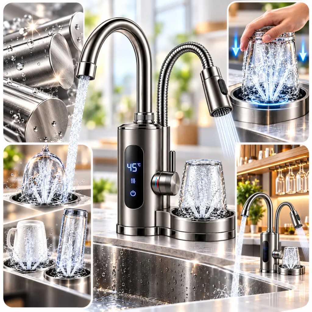 Pantalla LED temperatura e rubinetto rotazione 360 gradi ThermoTap